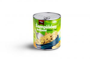 CBA šampiňóny krájané v slanom náleve 212 ml (PP 115g)